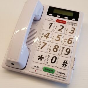 Voice-activated landline phones for hands-free operation